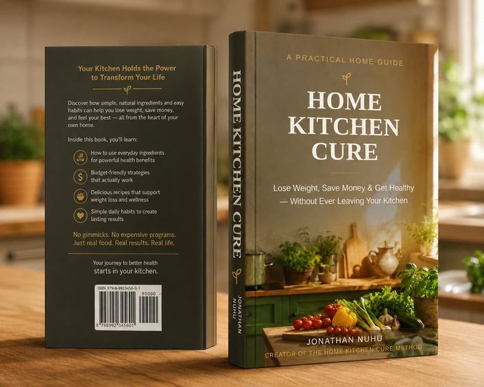 The Home Kitchen Cure book cover front and back
